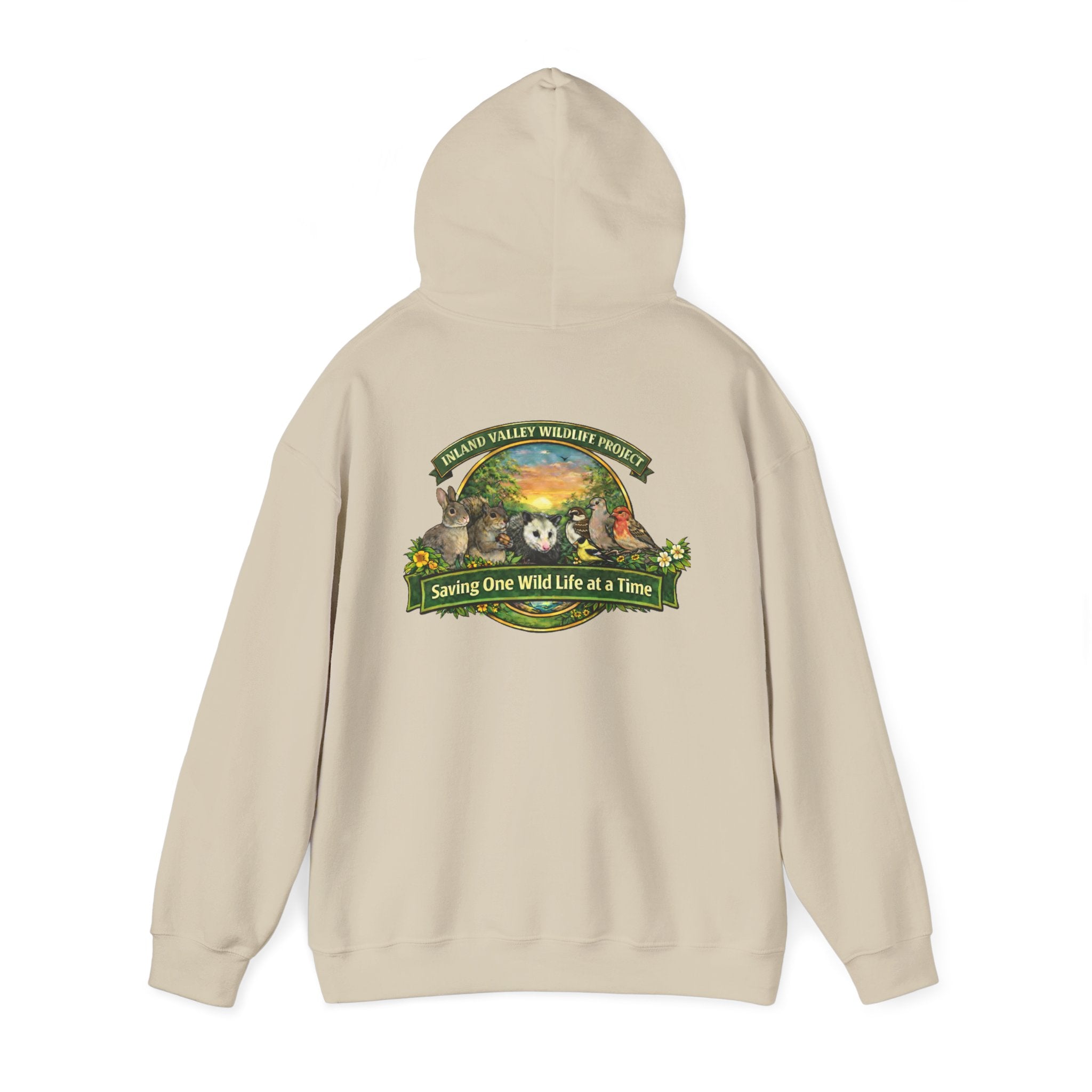 Sweatshirt - IVWP - Unisex Saving One Wild Life at a Time logo Hoodie Sweatshirt