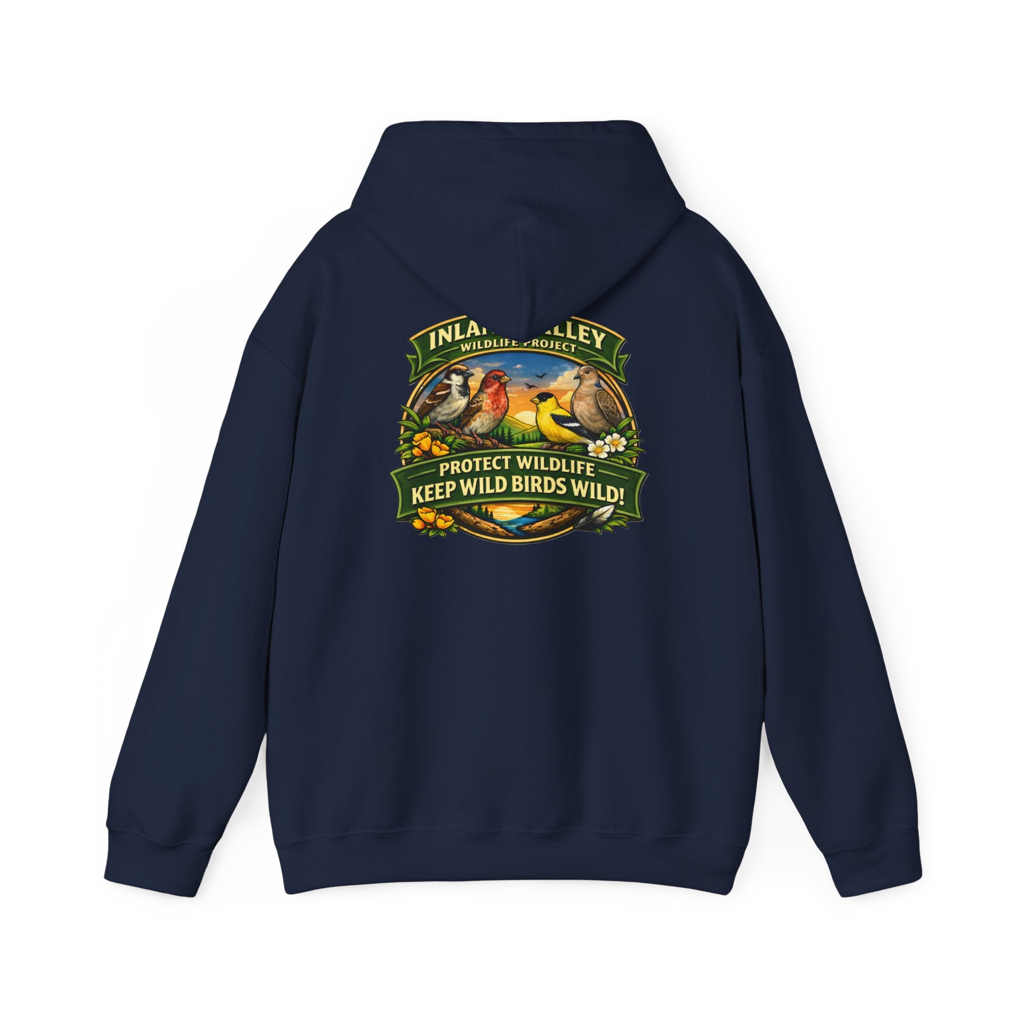 Sweatshirt - IVWP Bird - Unisex Protect Wildlife Keep Wild Birds Wild Hoodie Sweatshirt
