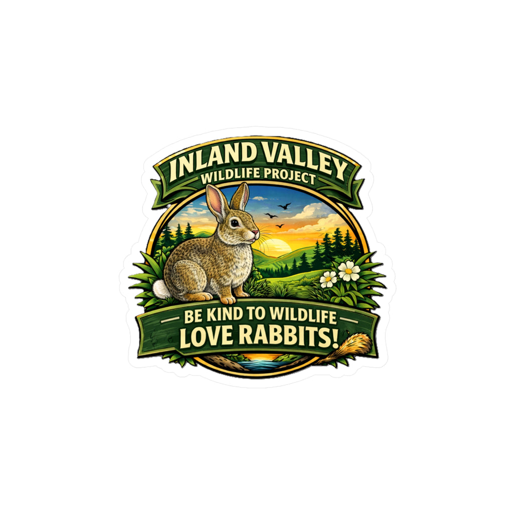 Decal - Rabbit - Be Kind to Wildlife Love Rabbits Decal