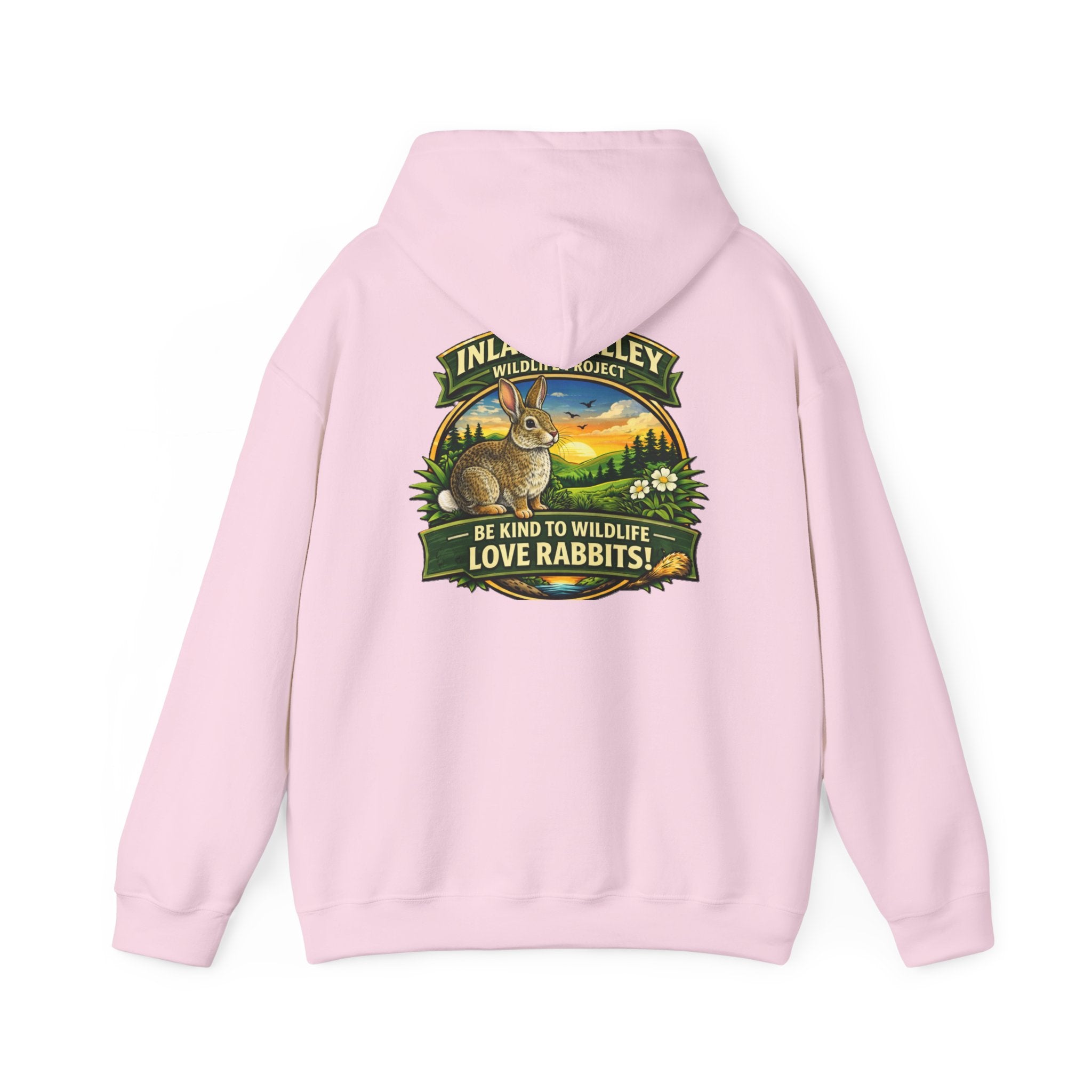 Sweatshirt - IVWP Rabbit - Unisex Be Kind to Wildlife Love Rabbits Hoodie Sweatshirt