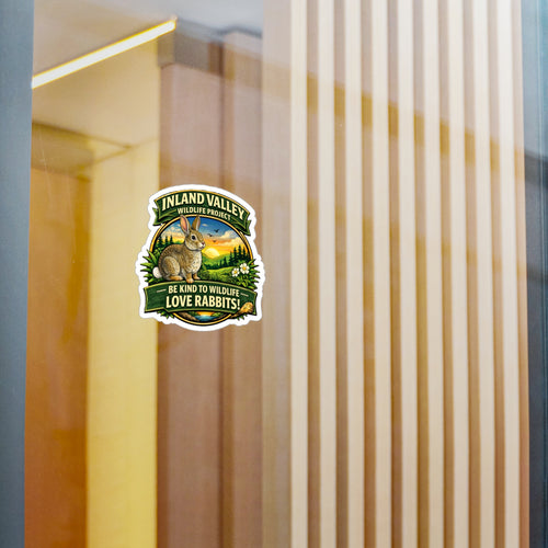 Decal - Rabbit - Be Kind to Wildlife Love Rabbits Decal