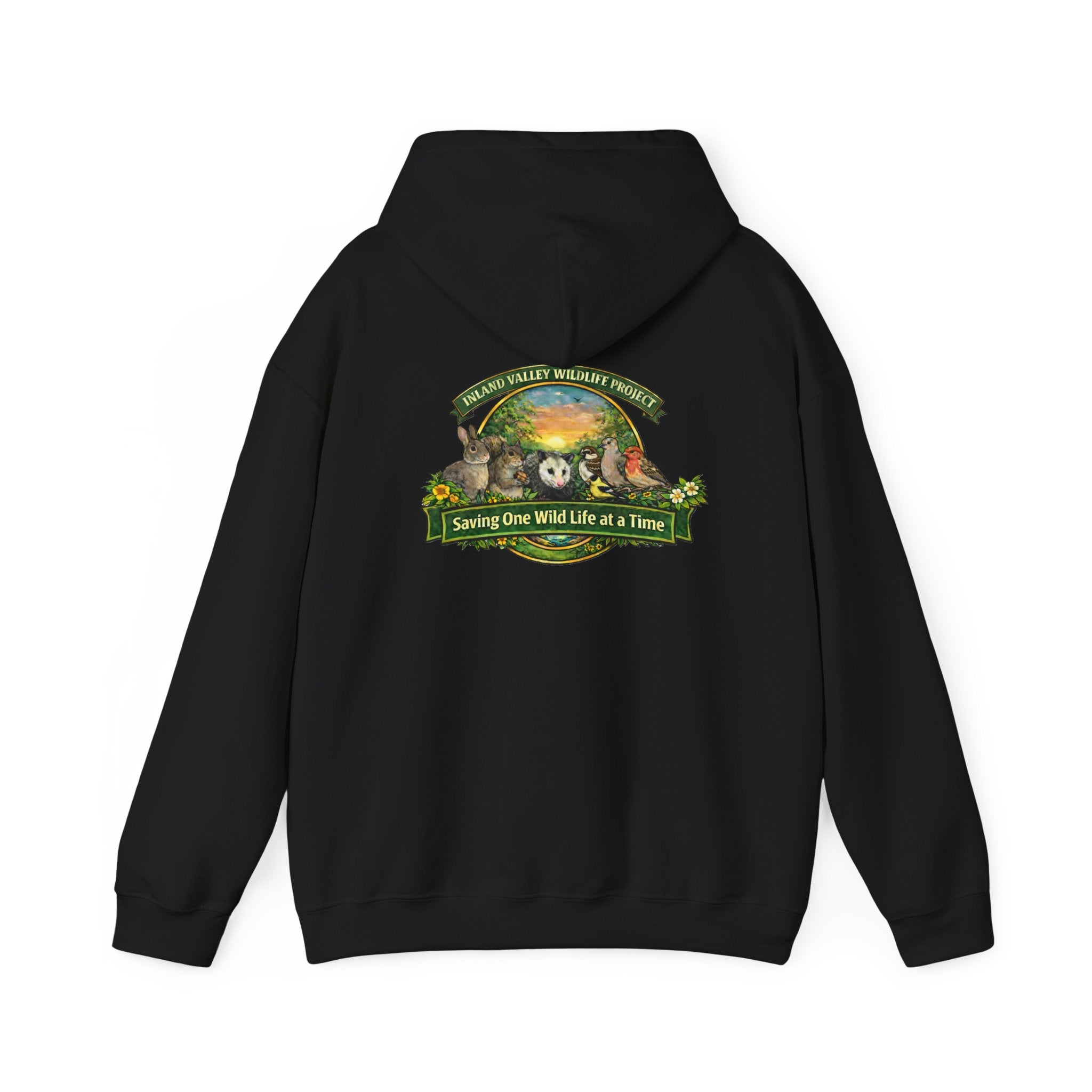 Sweatshirt - IVWP - Unisex Saving One Wild Life at a Time logo Hoodie Sweatshirt