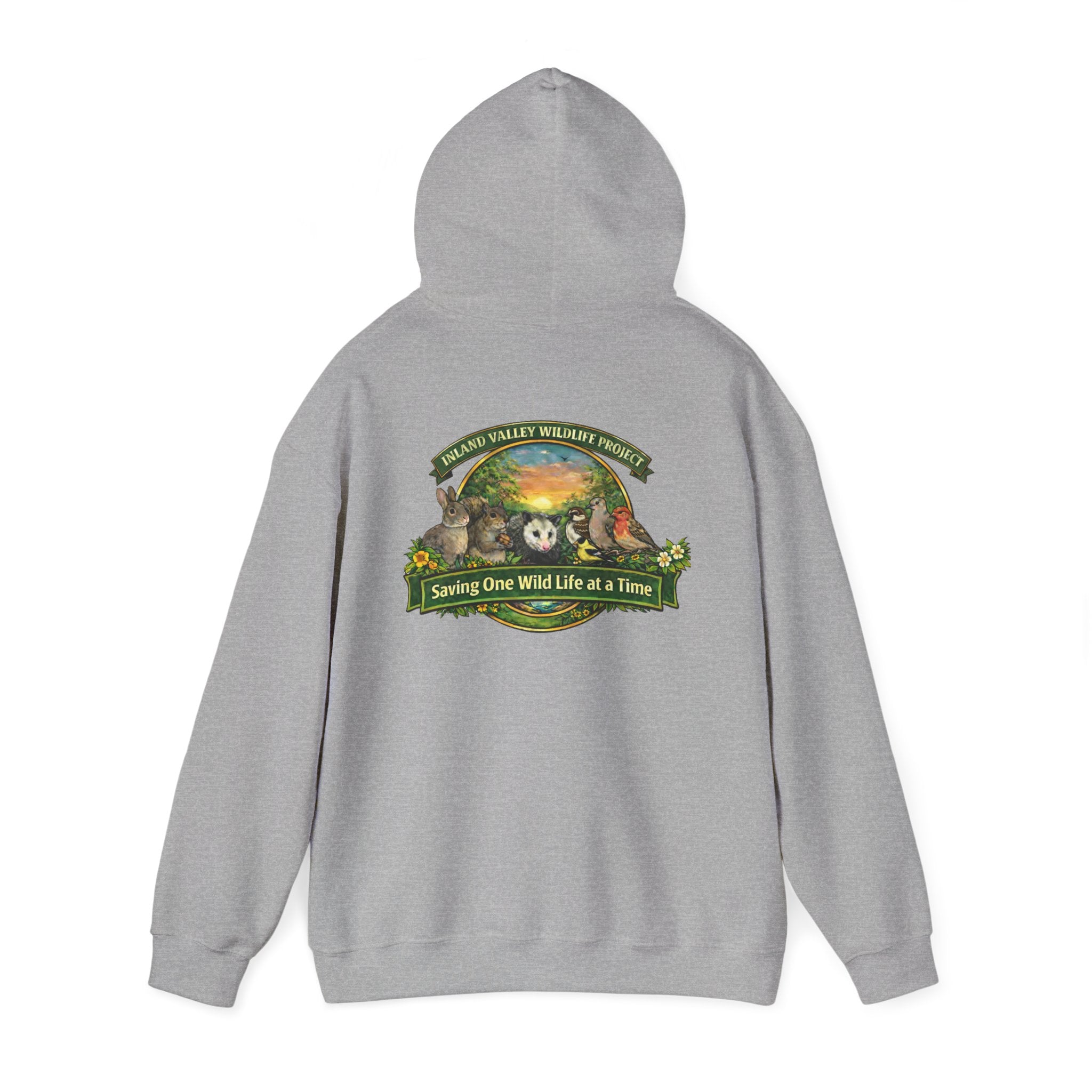 Sweatshirt - IVWP - Unisex Saving One Wild Life at a Time logo Hoodie Sweatshirt