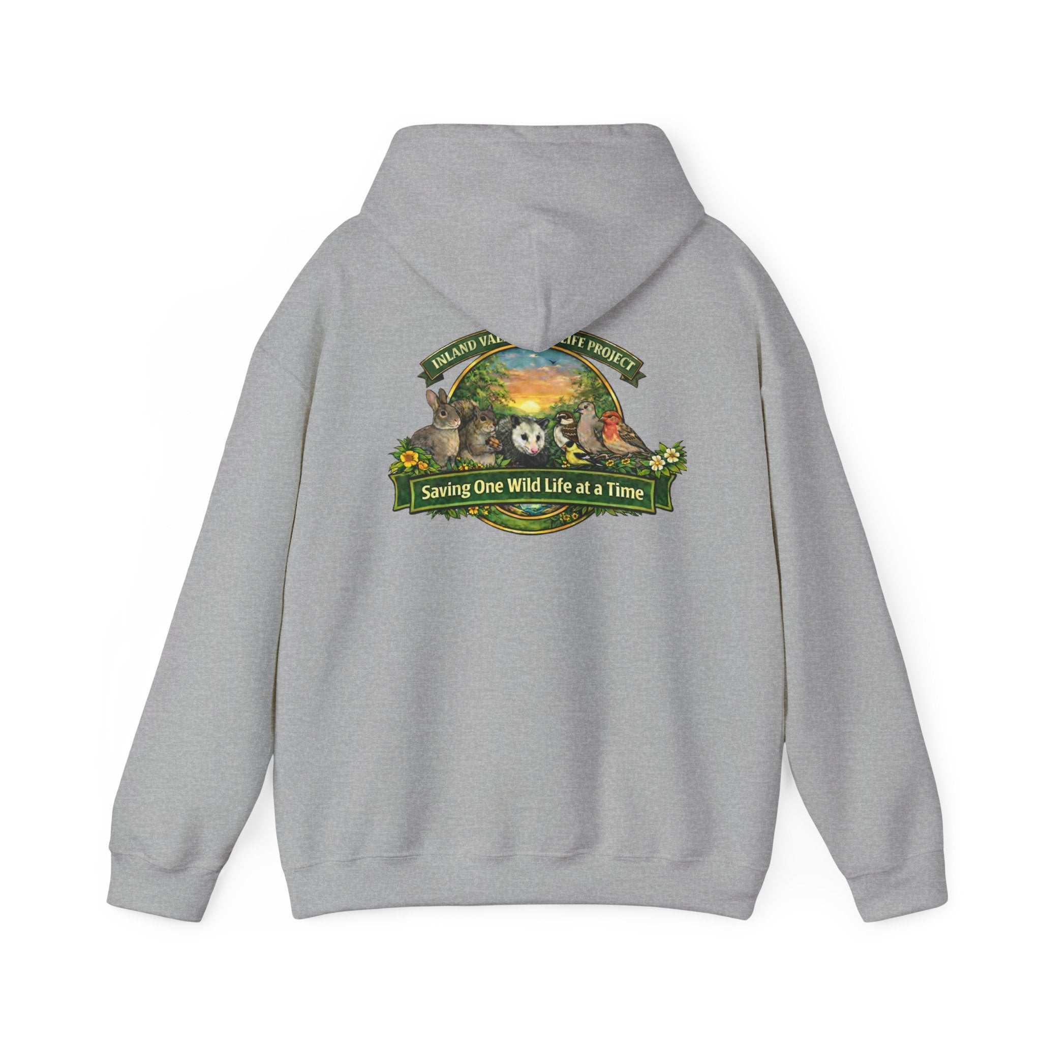 Sweatshirt - IVWP - Unisex Saving One Wild Life at a Time logo Hoodie Sweatshirt