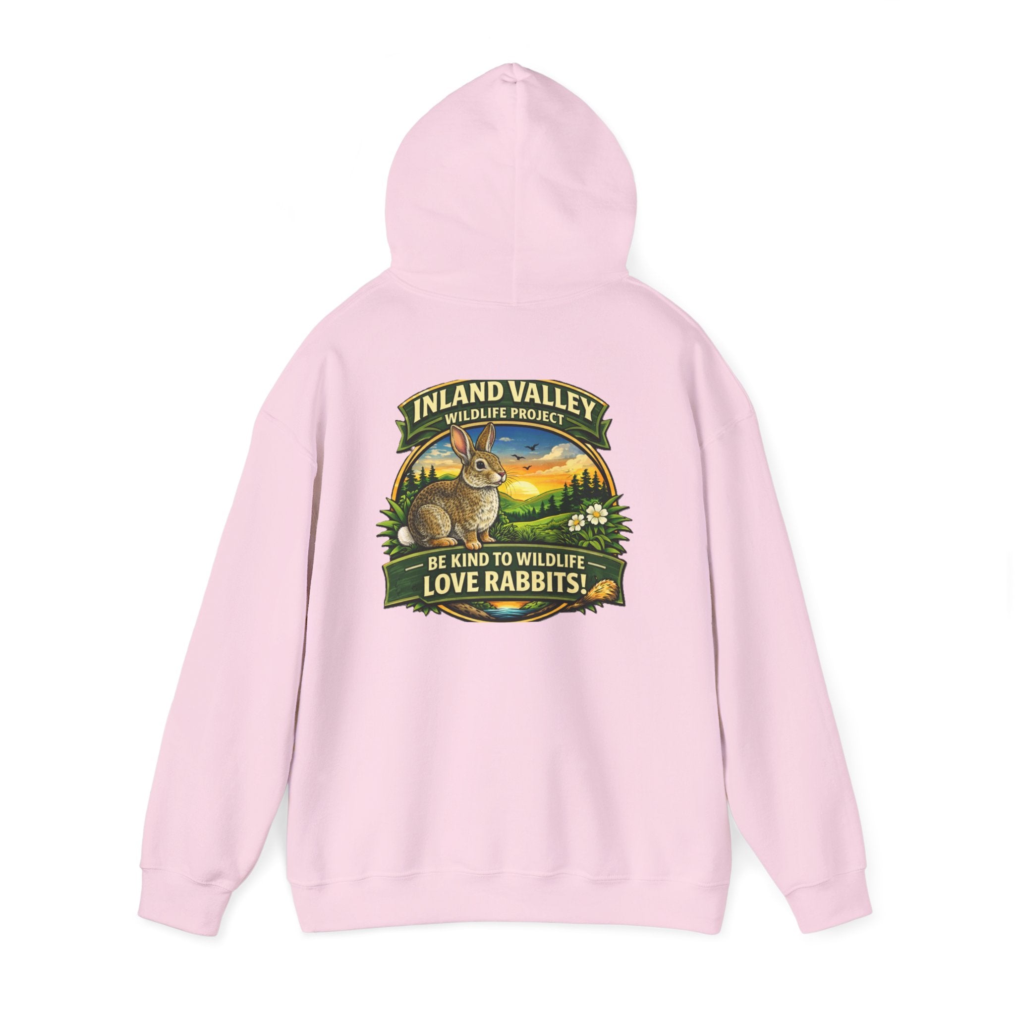 Sweatshirt - IVWP Rabbit - Unisex Be Kind to Wildlife Love Rabbits Hoodie Sweatshirt