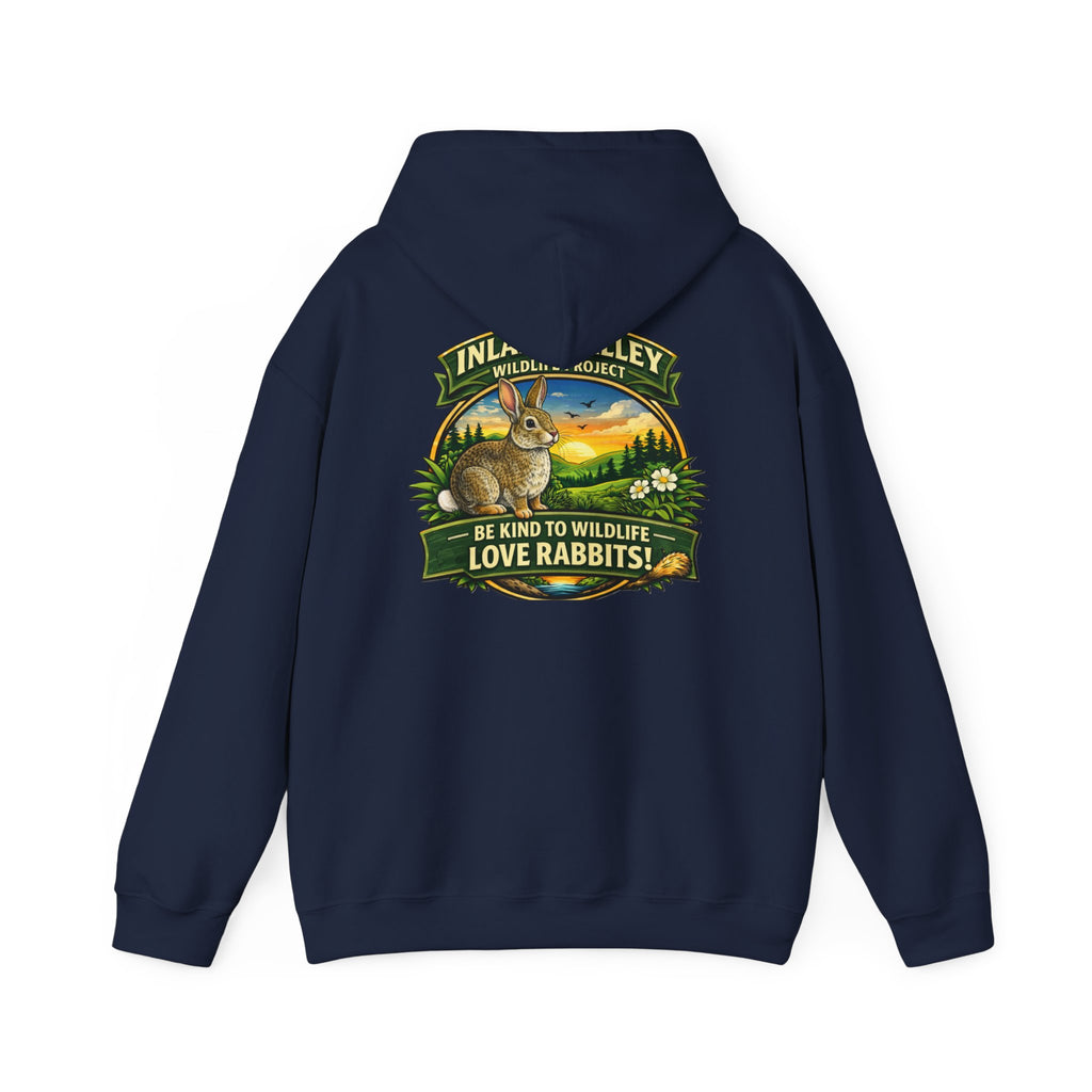 Sweatshirt - IVWP Rabbit - Unisex Be Kind to Wildlife Love Rabbits Hoodie Sweatshirt