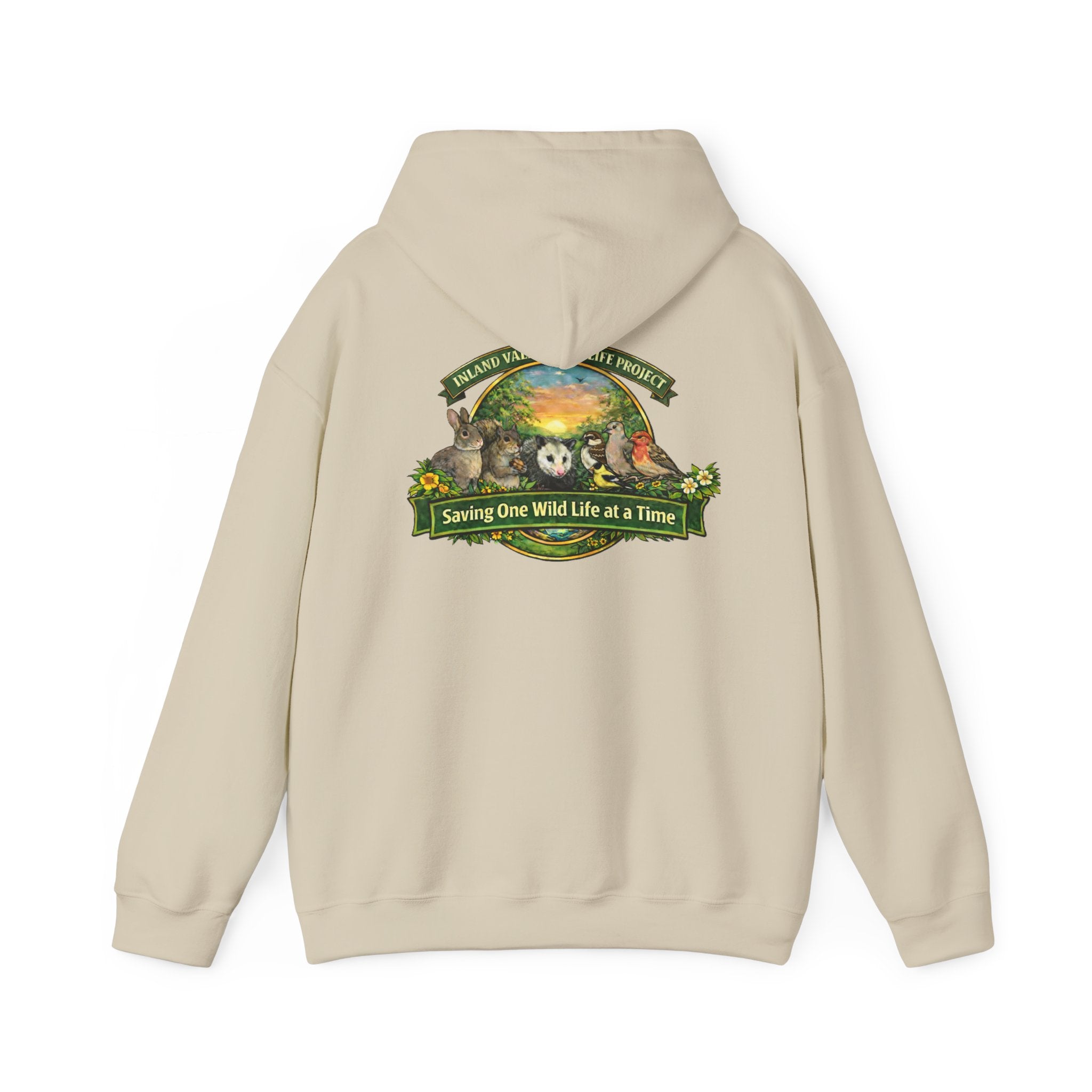 Sweatshirt - IVWP - Unisex Saving One Wild Life at a Time logo Hoodie Sweatshirt